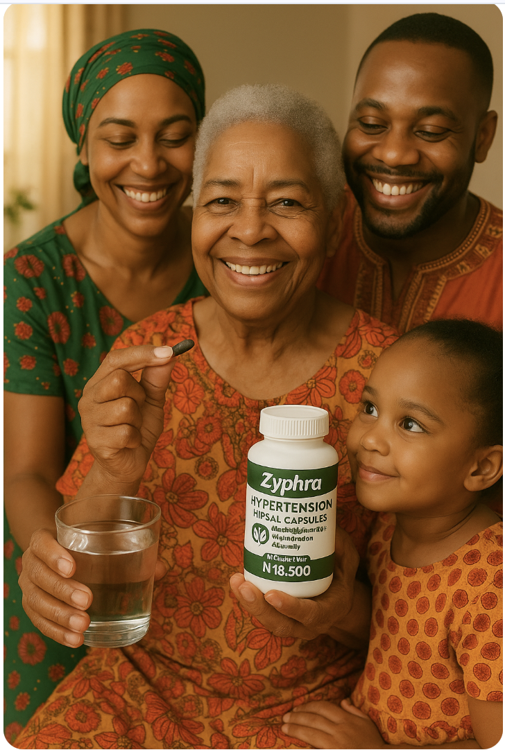 Happy Grandma with Zyphra Capsules